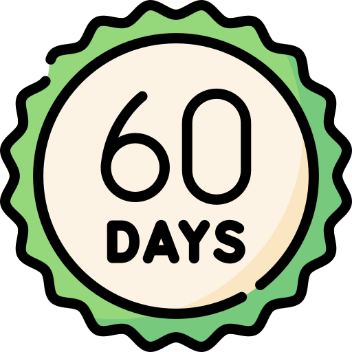 60-day guarantee badge