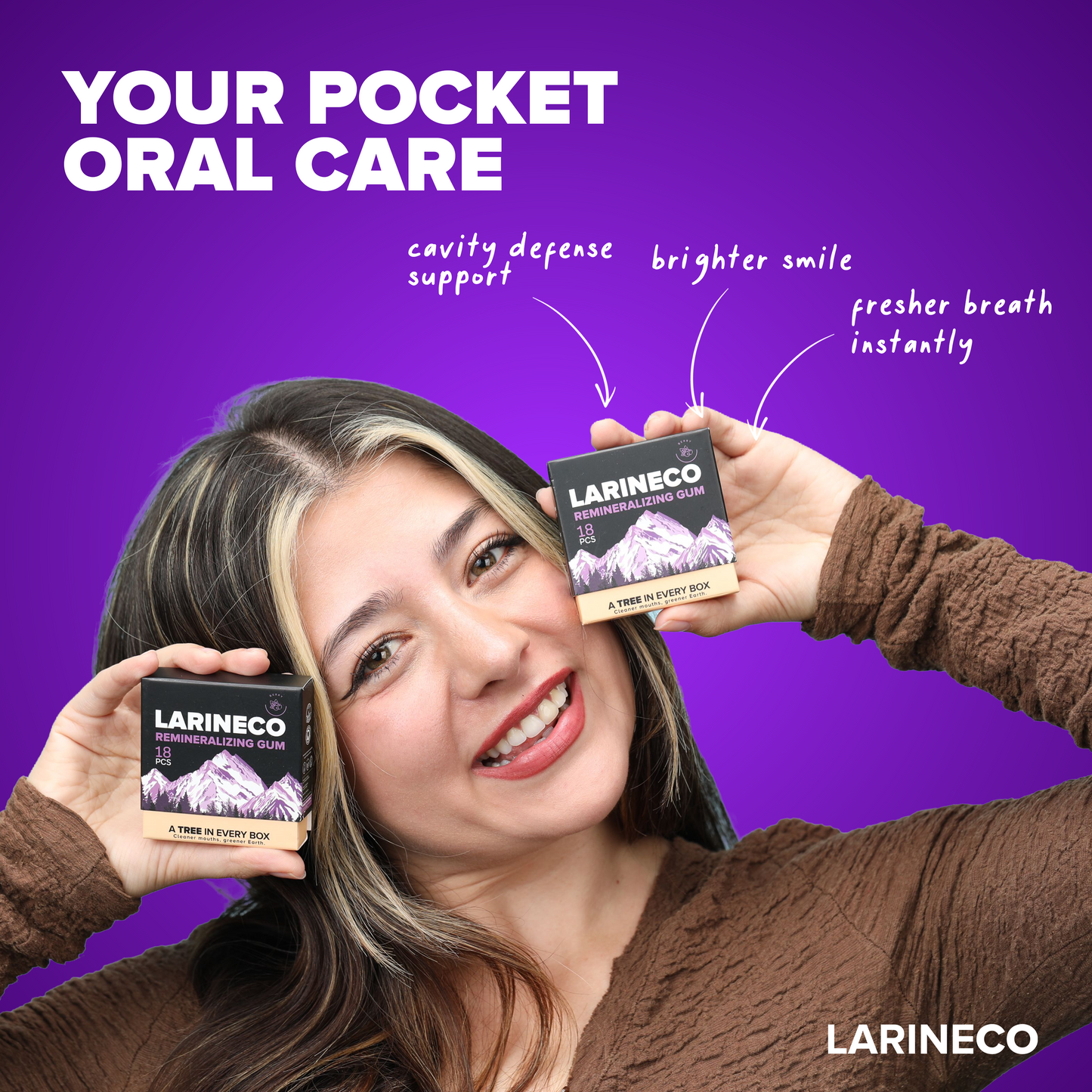 Larineco™️ - Berry Remineralizing Gum