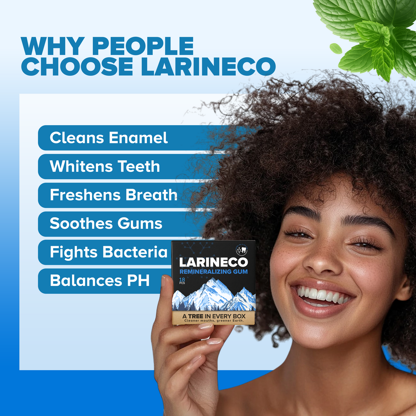 Larineco™️ - Remineralizing Gum (Extra Hydroxyapatite & Xylitol)