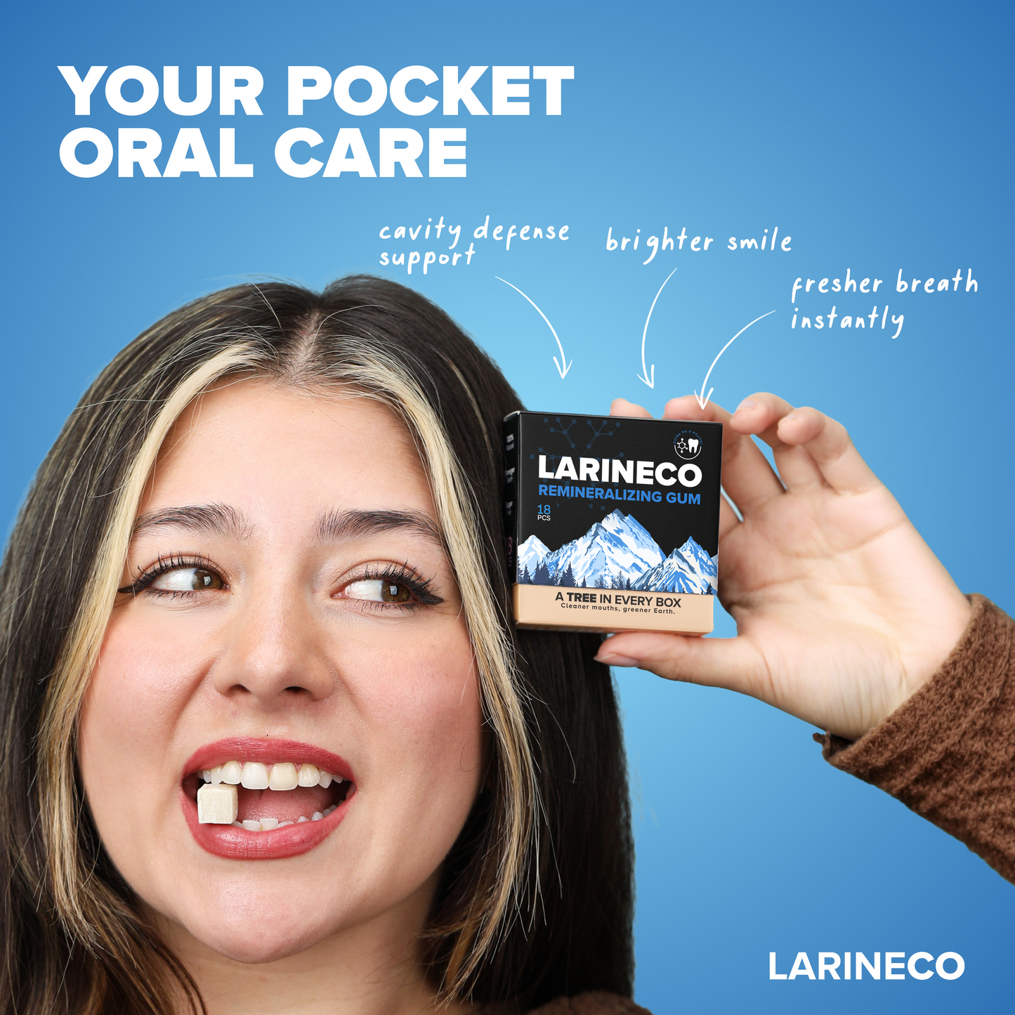 Larineco™️ - Remineralizing Gum (Extra Hydroxyapatite & Xylitol)
