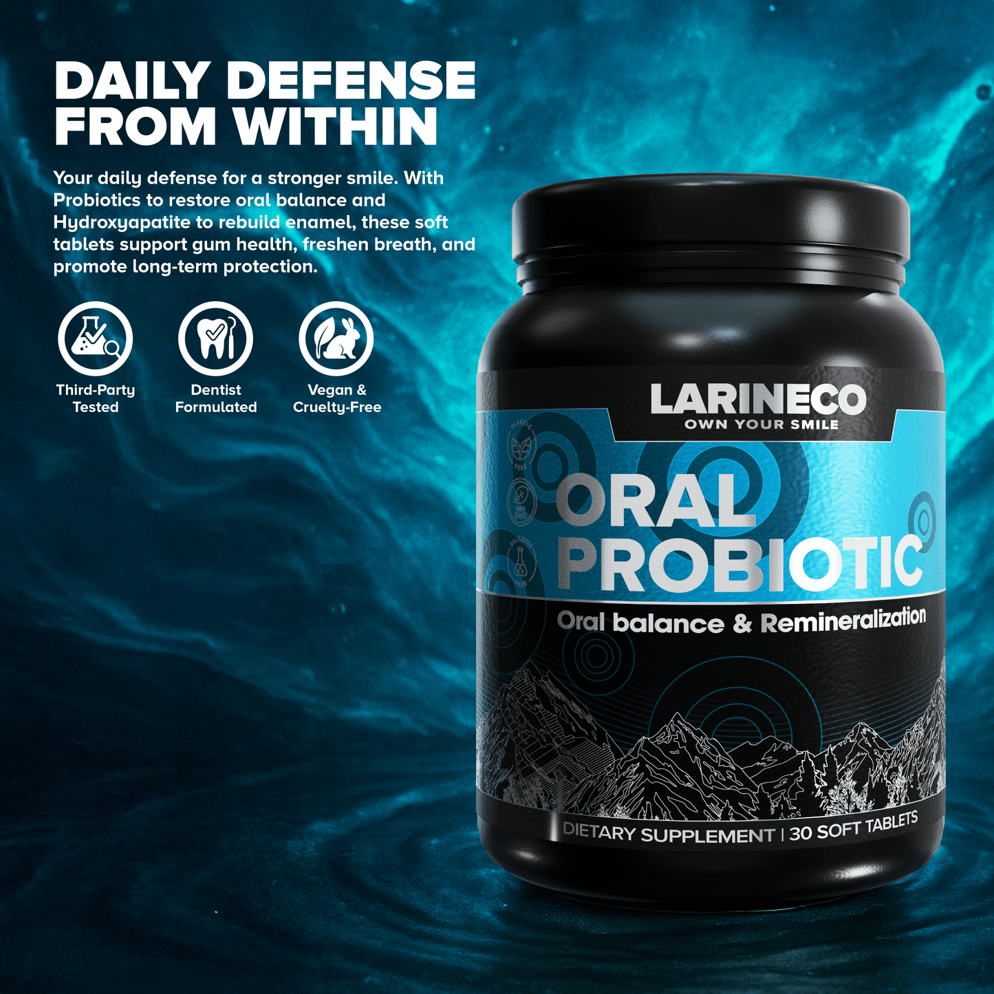 Daily defense for oral balance & remineralization