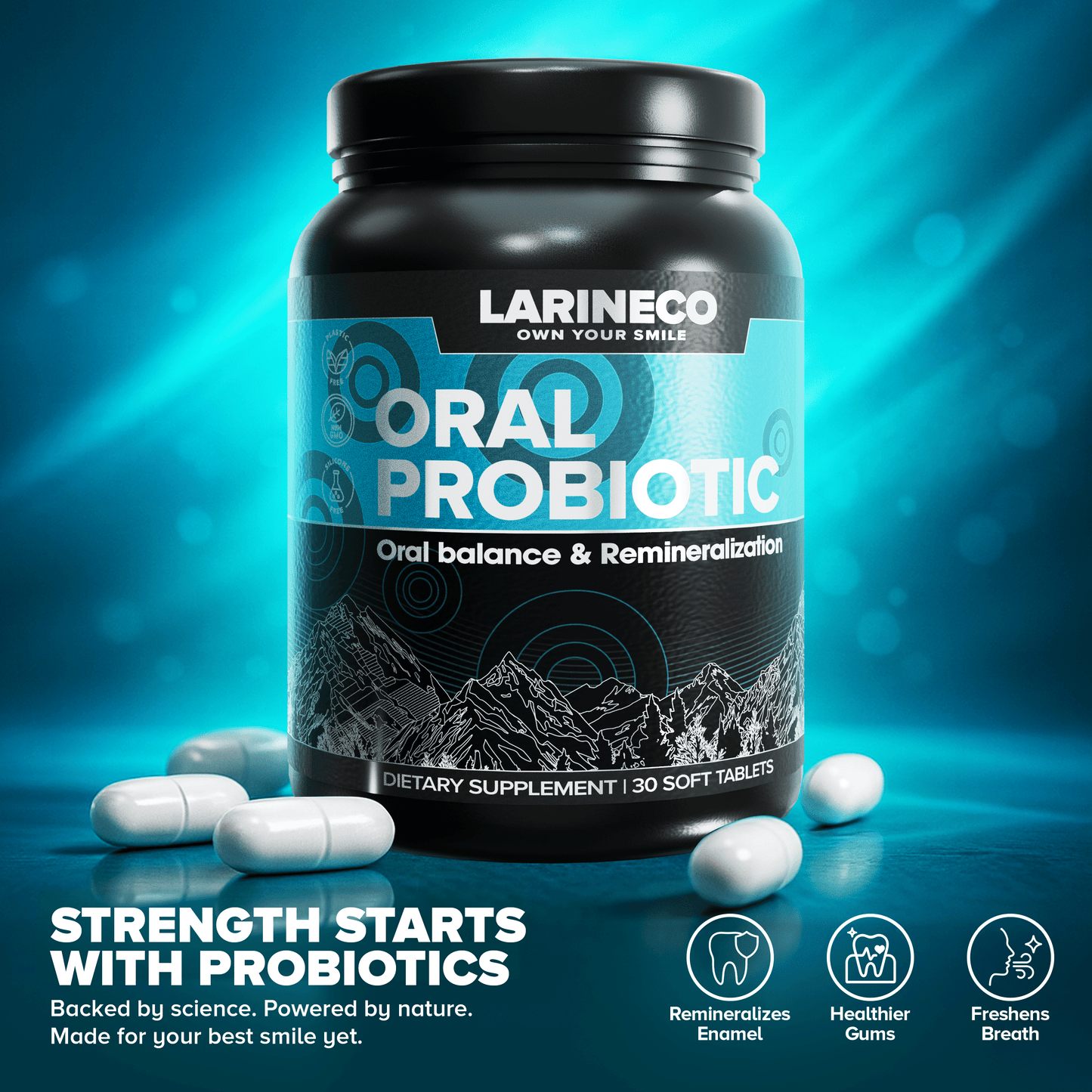 Probiotic6 oral probiotic for oral balance and remineralization